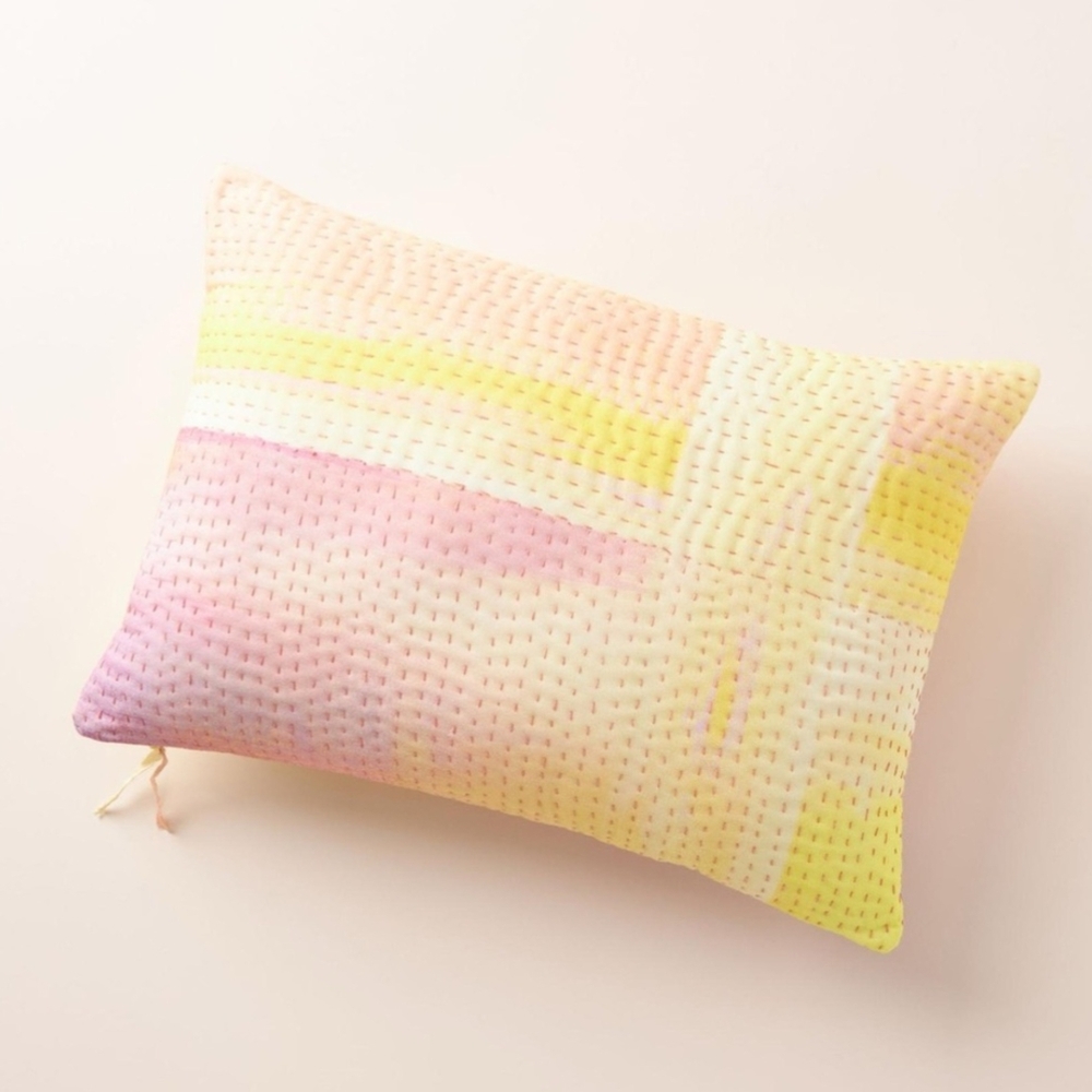 Anthropologie Nadina Colorful Woven Pillow